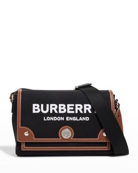 burberry包, Burberry | Note Logo Flap Canvas Crossbody Bag商品图片 