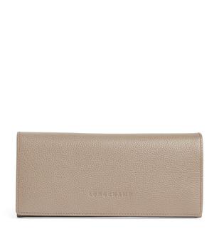 Longchamp | Leather Le Foulonné Continental Wallet商品图片,额外9.6折, 额外九六折