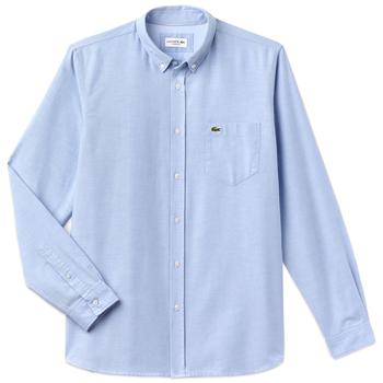 Lacoste | Lacoste Long Sleeve Oxford Shirt CH4976 - Sky商品图片,