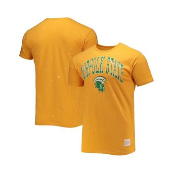 推荐Men's Gold Norfolk State Spartans Bleach Splatter T-shirt商品