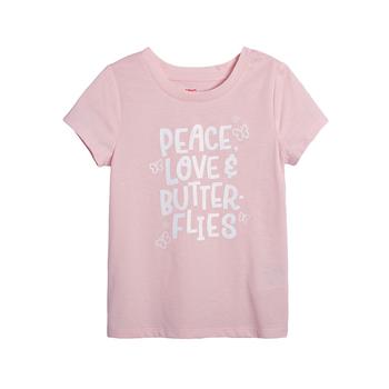 Epic Threads | Little Girls Peace Love Butterflies Graphic T-shirt商品图片,1.9折