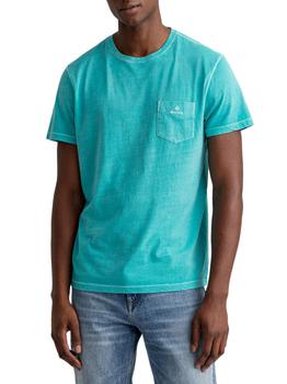 Gant是什么牌子, Gant | Gant Men's Light Blue Cotton T-Shirt商品图片 