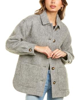 Madewell, Madewell | Madewell Walton Wool-Blend Shirt Jacket商品图片 7折
