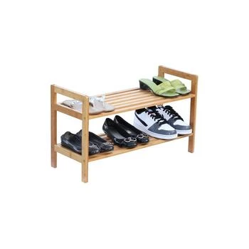 Oceanstar | 2-Tier Bamboo Shoe Rack,商家Macy's,价格¥435