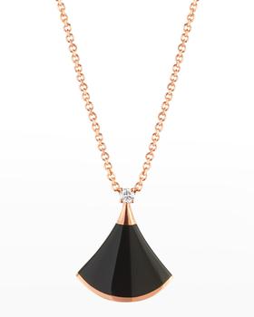 bvlgari项链, BVLGARI | Divas' Dream 18k Rose Gold Onyx Pendant Necklace商品图片 