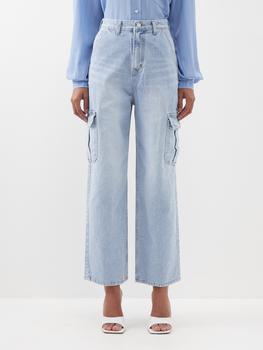 推荐Kai cargo-pocket wide-leg jeans商品