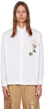 商品Jacquemus | White Le Chouchou 'La Chemise Baou' Shirt,商家SSENSE,价格¥3366图片