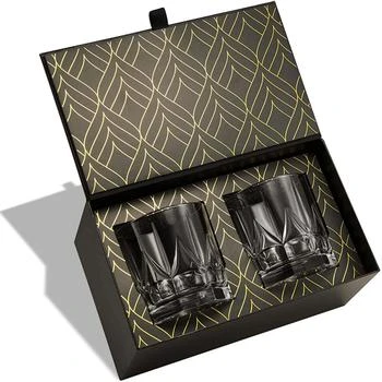 ROCKS Whiskey Chilling Stones | Crystal Whiskey Glasses Gift Set of 2 Imperial Glass Tumblers (12oz),商家Verishop,价格¥271