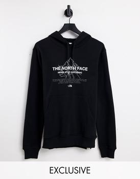 The North Face | The North Face Front Peak hoodie in black Exclusive at ASOS商品图片,