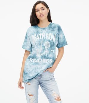 the row帆布鞋, Aeropostale | Aeropostale Women's Death Row Records Tie-Dye Boyfriend Graphic Tee商品图片 2.8折起