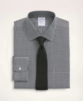 Brooks Brothers | Stretch Regent Regular-Fit Dress Shirt, Non-Iron Herringbone Gingham Ainsley Collar 4.6折×额外7.5折, 独家减免邮费, 额外七五折