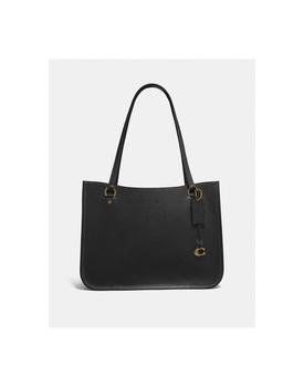 coach tote, Coach | Coach Tyler Polished Pebble Leather Tote Colour: Black商品图片 