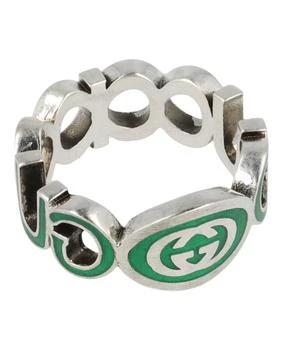 Gucci | Sterling Silver Interlocking G Ring,商家Maison Beyond,价格¥1800