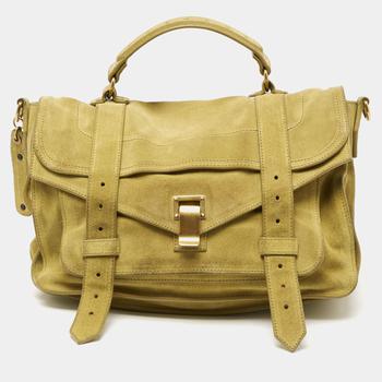 product Proenza Schouler Green Suede PS1 Top Handle Bag image