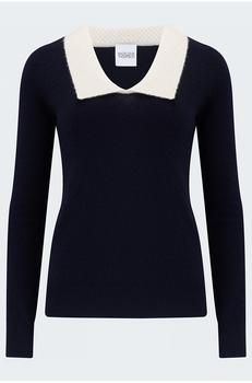 Madeleine Maternity, Madeleine Thompson | Madeleine Thompson - Jacinta Jumper in Navy, Cream商品图片 满$250减$20, 满减