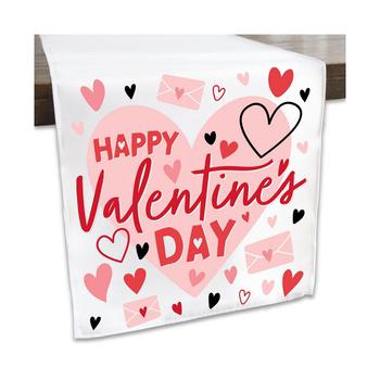 商品Big Dot of Happiness | Happy Valentine's Day - Valentine Hearts Party Dining Tabletop Decor - Cloth Table Runner - 13 x 70 inches,商家Macy's,价格¥163图片
