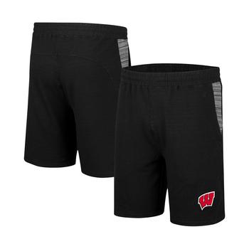 Colosseum | Men's Black Wisconsin Badgers Wild Party Shorts商品图片,