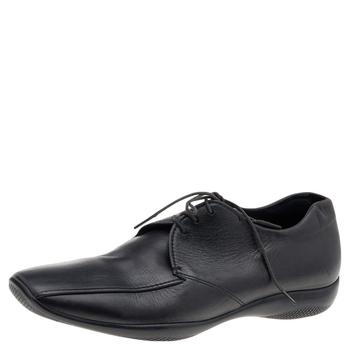 [二手商品] Prada | Prada Sport Black Leather Lace Up Derby Size 43.5商品图片,8.4折, 满1件减$100, 满减