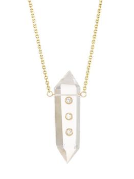 商品Power Crystals 14K Gold, Diamond & Crystal Necklace图片