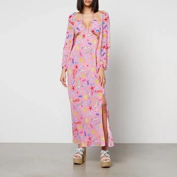 推荐Rixo Kamilla Printed Silk-Chiffon Midi Dress商品