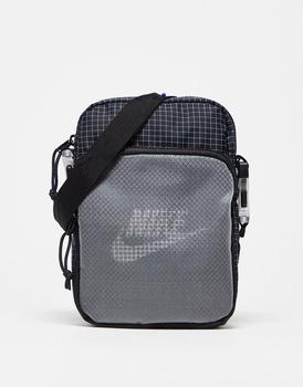 nike包, NIKE | Nike Heritage 2.0 cross body bag in black/grey商品图片 