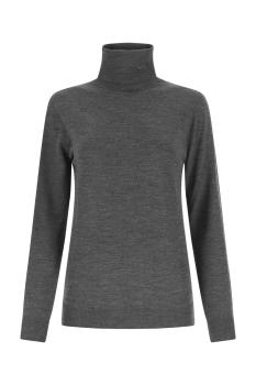 Prada衣服, Prada | PRADA 女士深灰色羊毛高领毛衣 P26439-100S-F0480商品图片 独家减免邮费
