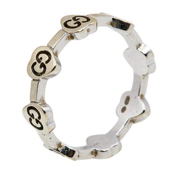 商品Gucci GG 18k White Gold Ring Size 54图片