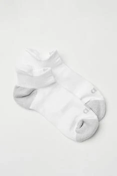 Alo | Women's Performance Tab Sock - White/Dove Grey 