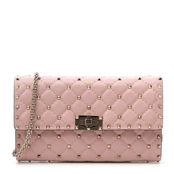 ecco包链条包, Valentino | Valentino 华伦天奴 Rockstud系列19春夏女士羊皮铆钉装饰链条包单肩斜挎包 RW2B0137-NAP-W34商品图片 满$100享9.5折, 满折