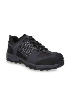 推荐Mens Clayton Safety Trainers Shoes Black/Briar商品