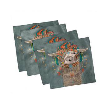 商品Ambesonne | Llama Set of 4 Napkins, 18" x 18",商家Macy's,价格¥229图片