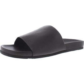 推荐The Men's Store Mens Smith Leather Slip On Slide Sandals商品
