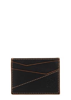 推荐Puzzle black leather card holder商品