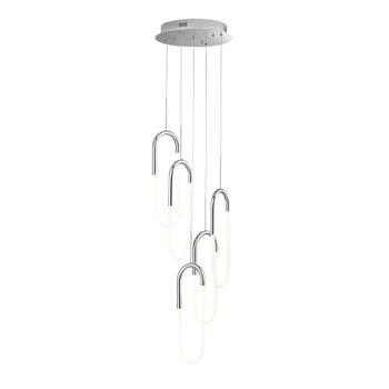 Finesse Decor | LED Five Clips Chandelier Chrome,商家Verishop,价格¥2580