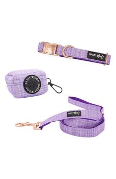 商品Dog Bundle Collar, Leash, & Waste Bag Holder 3-Piece Set图片