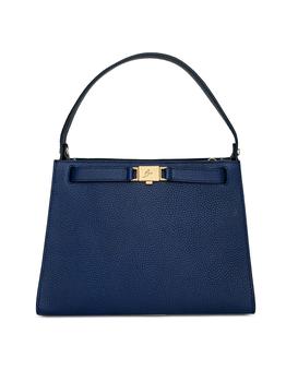 Olga Blue Leather Top-Handles Bag product img