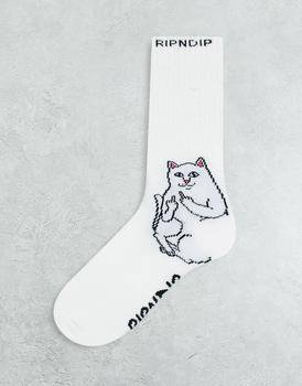 Rip N Dip | RIPNDIP lord nermal socks in white商品图片,