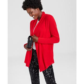 推荐Women's 100% Cashmere Open-Front Cardigan, Created for Macy's商品