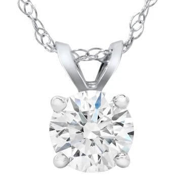Pompeii3 | Certified 1.61Ct Lab Grown Diamond Solitaire Pendant 14k White Gold Necklace,商家Premium Outlets,价格¥7276