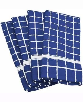 Design Imports | Solid Windowpane Terry Dishtowel, Set of 4,商家Macy's,价格¥127