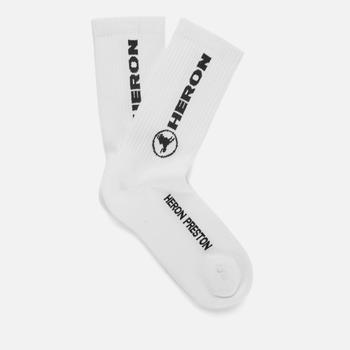 推荐Heron Preston Men's Heron Long Socks - White商品