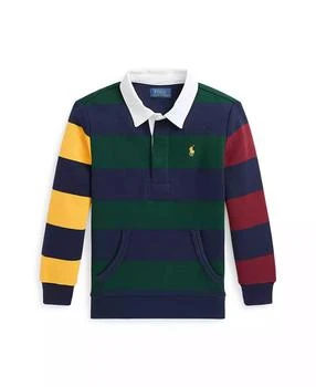 Ralph Lauren | Toddler and Little BoysStriped Fleece Rugby Sweatshirt,商家Macy's,价格¥358