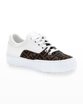 Fendi | FF Canvas Low-Top Sneakers商品图片,