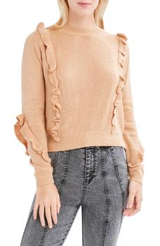 BCBG | Ruffle Trim Sweater商品图片,5.1折