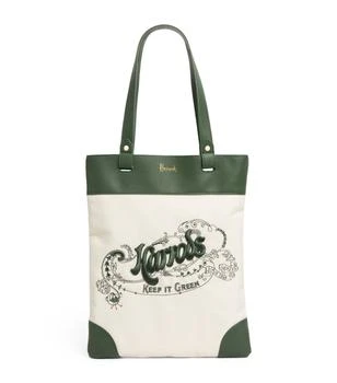 Harrods | Embroidered Logo Tote Bag 