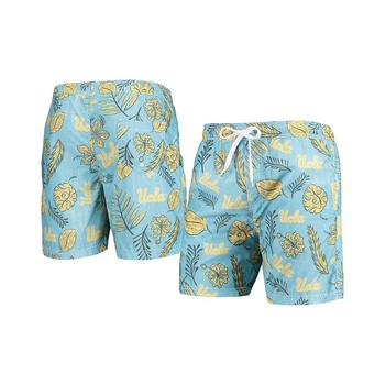 商品Wes & Willy | Men's Light Blue UCLA Bruins Vintage-Like Floral Swim Trunks,商家Macy's,价格¥430图片