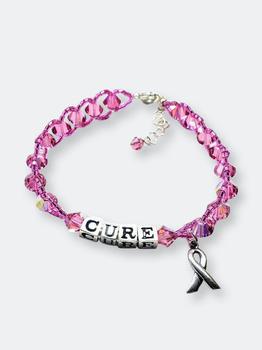 商品Alexa Martha Designs | Sparkly Pink Breast Cancer Awareness Bracelet,商家Verishop,价格¥587图片