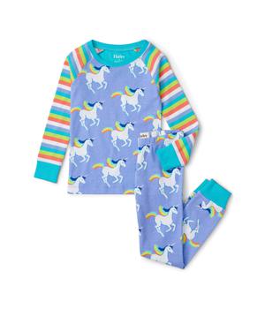 商品Galloping Unicorn Raglan Pajama Set (Toddler/Little Kids/Big Kids)图片
