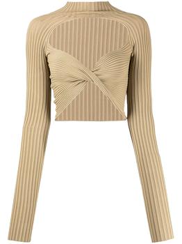 product twisted cut-out detailed top - women image