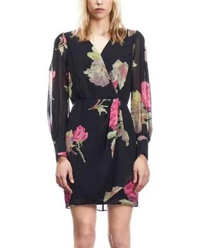 The Kooples | Rose Surplice Neck Mini Dress,商家Bloomingdale's,价格¥1136